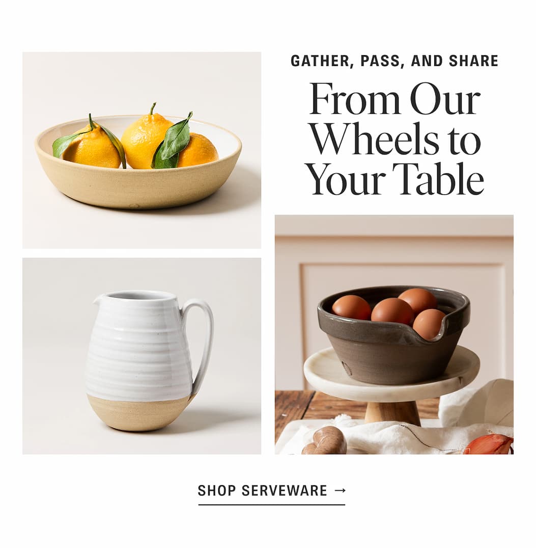 Gather, Pass, and Share: Shop Serveware