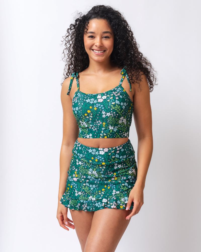 Image of Cottage Floral Ultra High-Waist Skirt w/ Bottoms