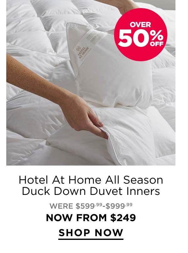 Hotel At Home All Season Duck Down Duvet Inners