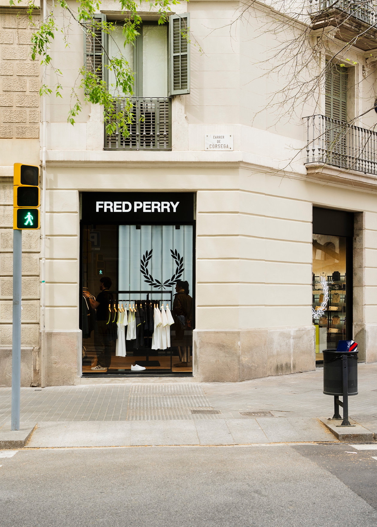 The Barcelona store opening: an image from outside the new store