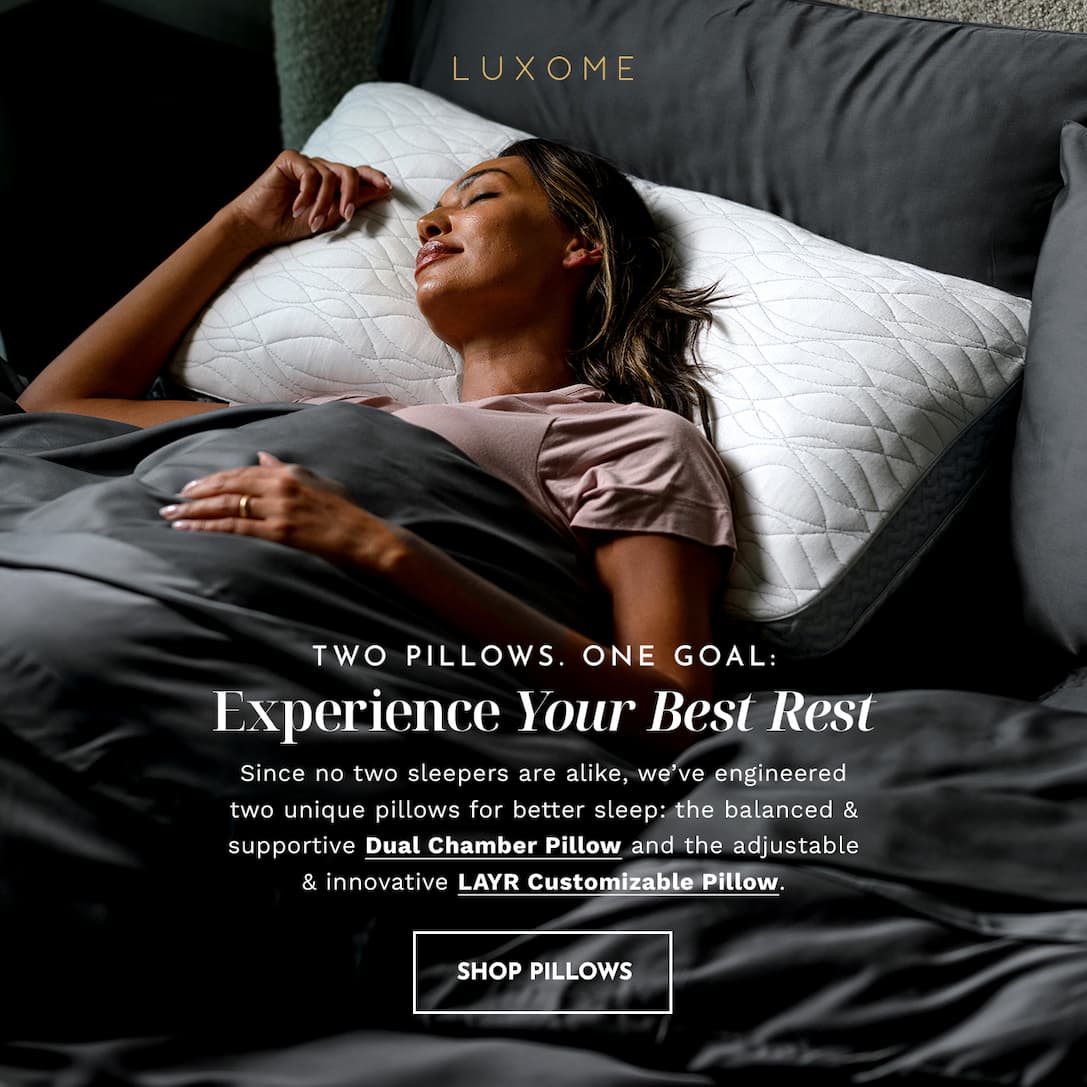 Two distinct pillows  One goal: Your Best Rest. | SHOP PILLOWS