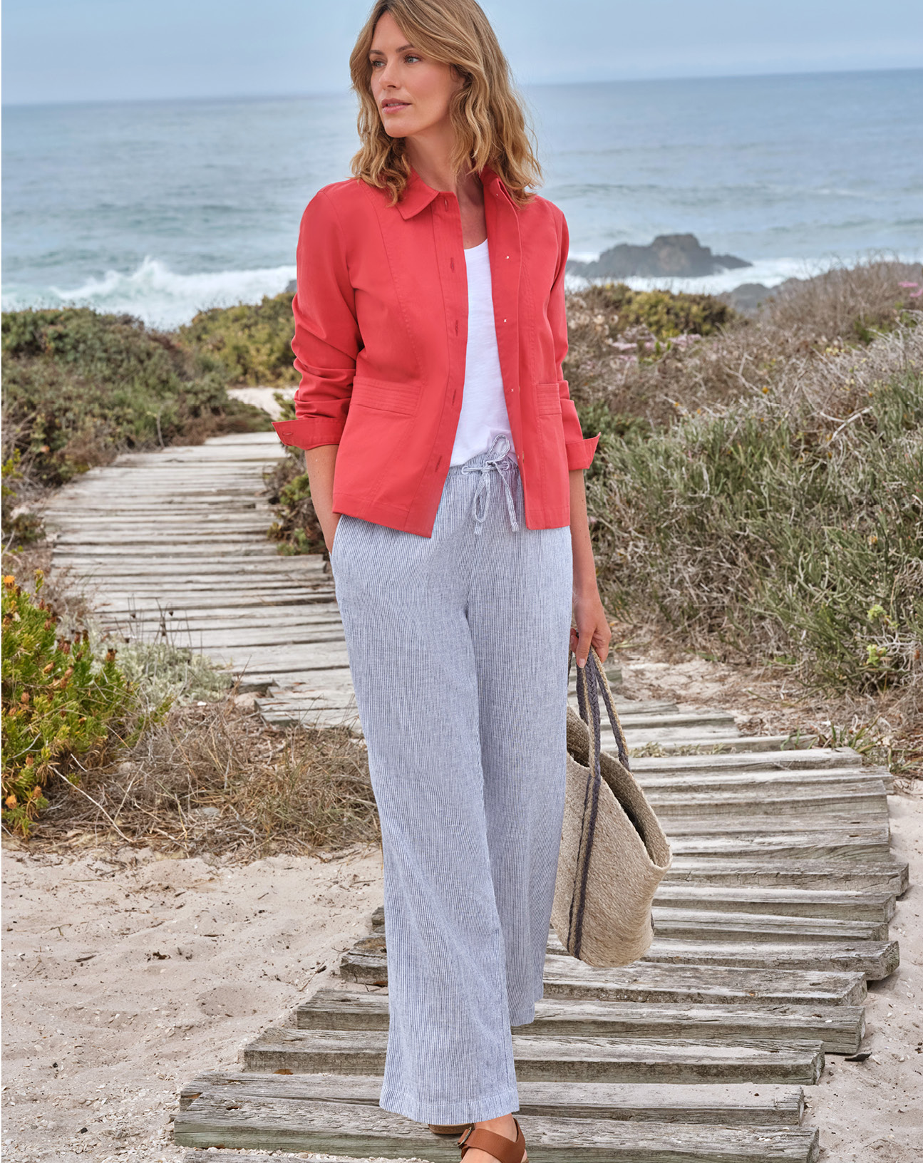 Stitch Pocket Cotton Jacket
