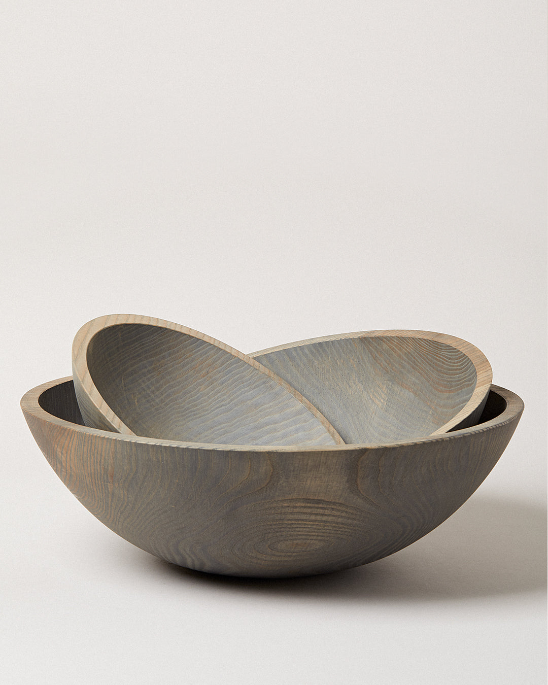 Crafted Wooden Bowls in grey