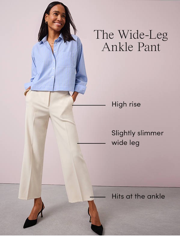 The Wide-Leg Ankle Pant