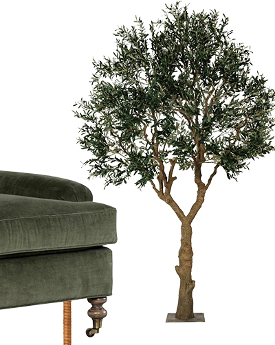 Edith French Country Green Faux Olive Tree