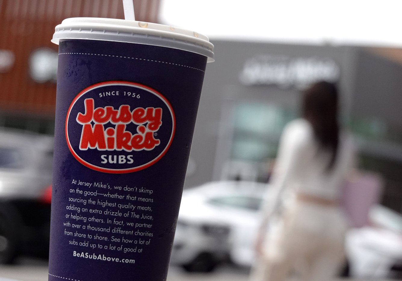 a Jersey Mike's cup
