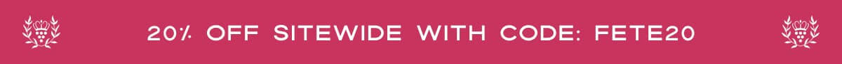 20% OFF SITEWIDE with code: fete20