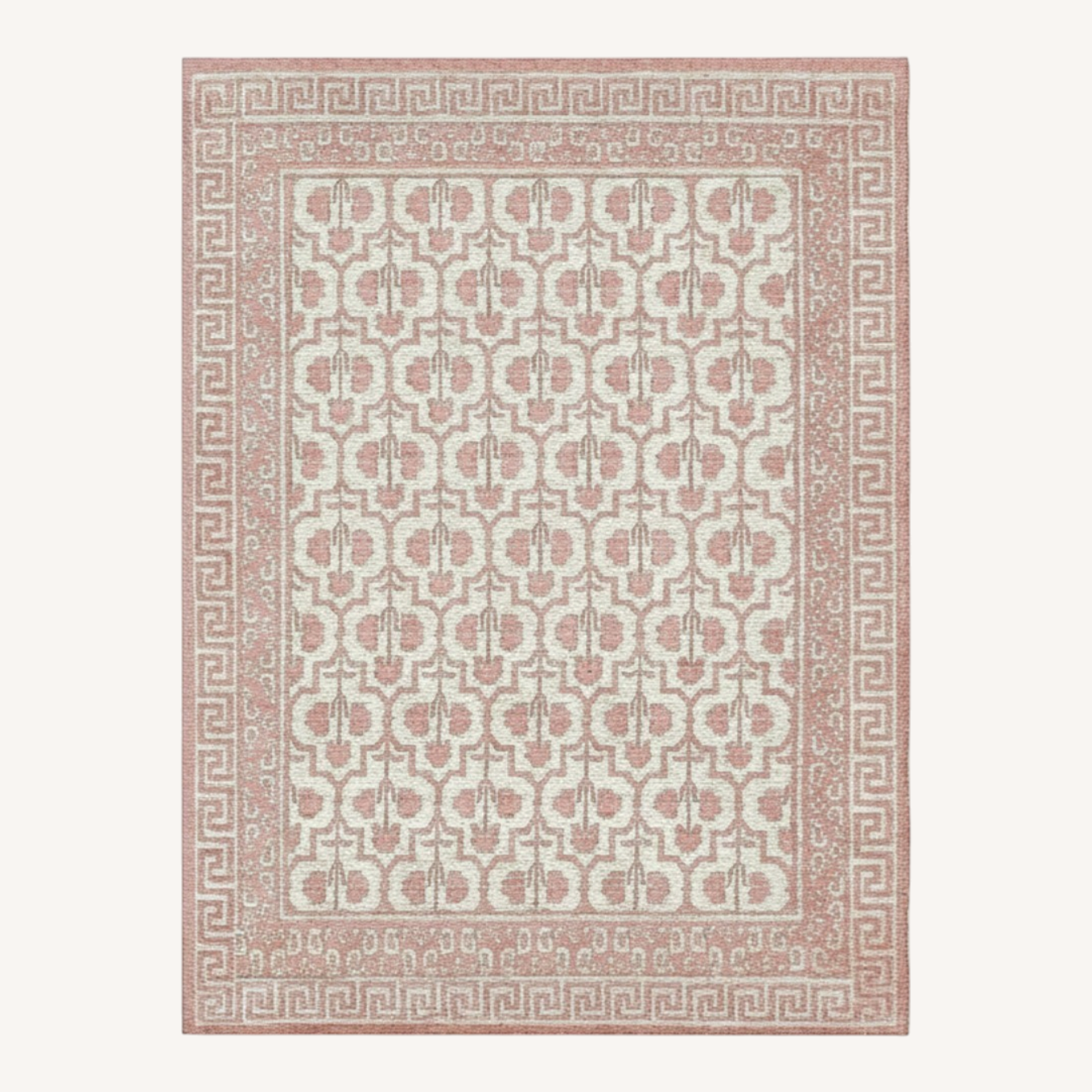 Image of Pottery Barn Blush Braylin Hand-tufted Wool Rug