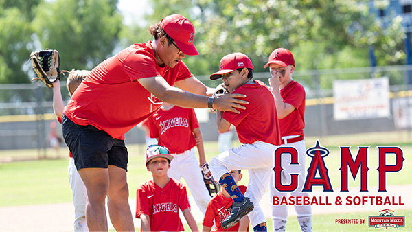 2026 Angels Youth Baseball & Softball Camps Presented by Mountain Mike's Pizza