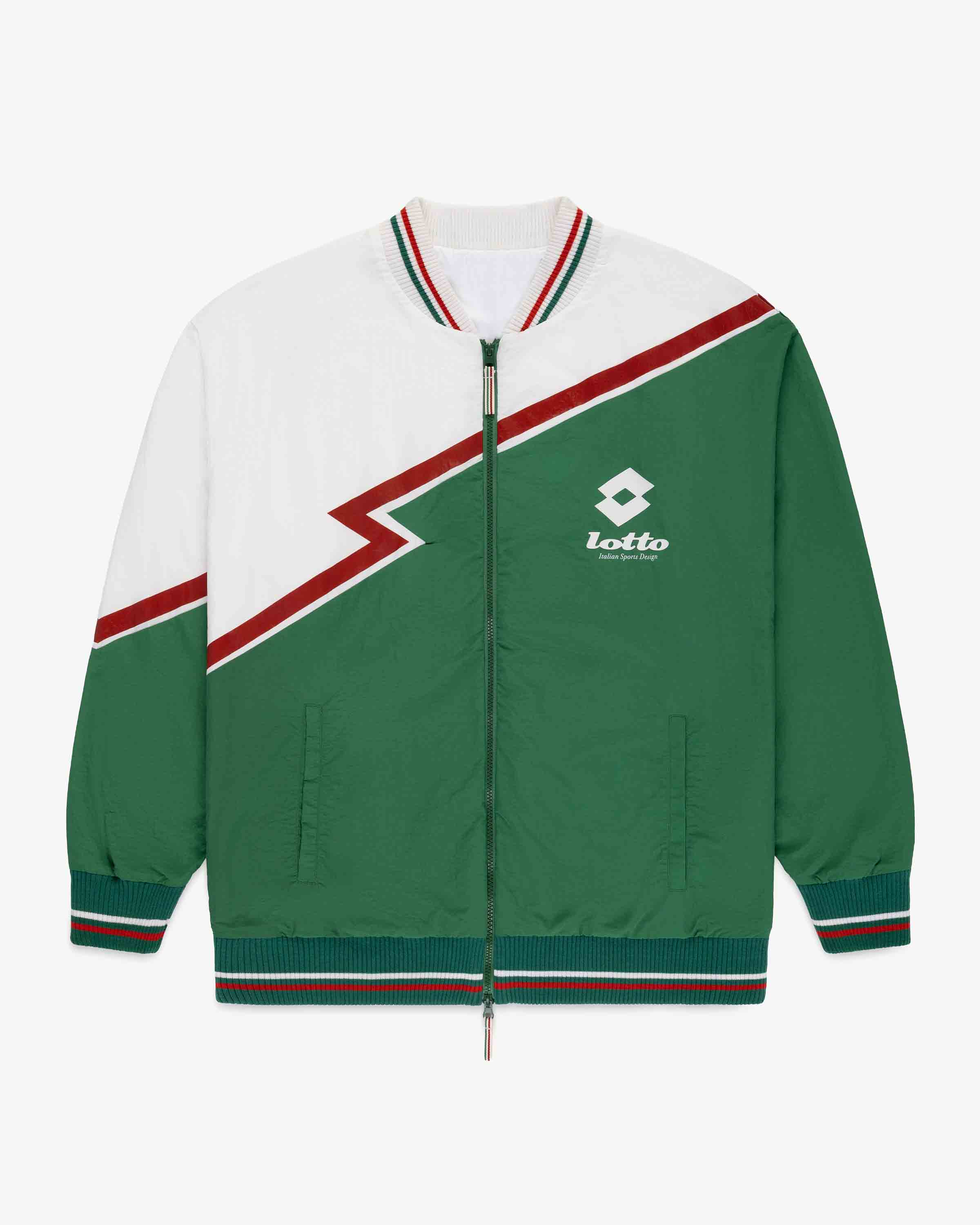 Green Red and White Lotto Jacket