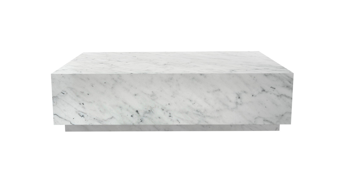 Image of Ponente Marble Monolith Rectangular Coffee Table