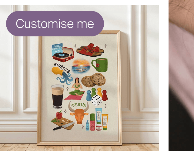 Personalised Favourite Things Illustration Print