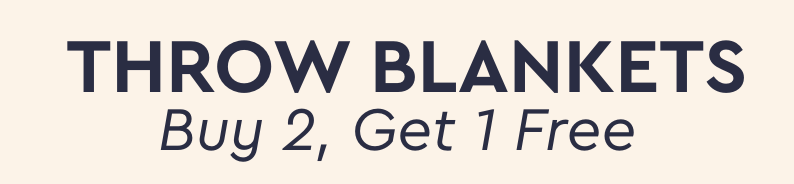 Throw Blankets Buy 2, Get 1 Free