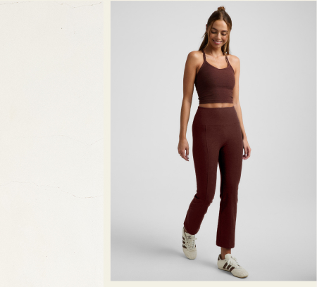Spacedye™ Pintuck Kick Flare High Waisted Pant