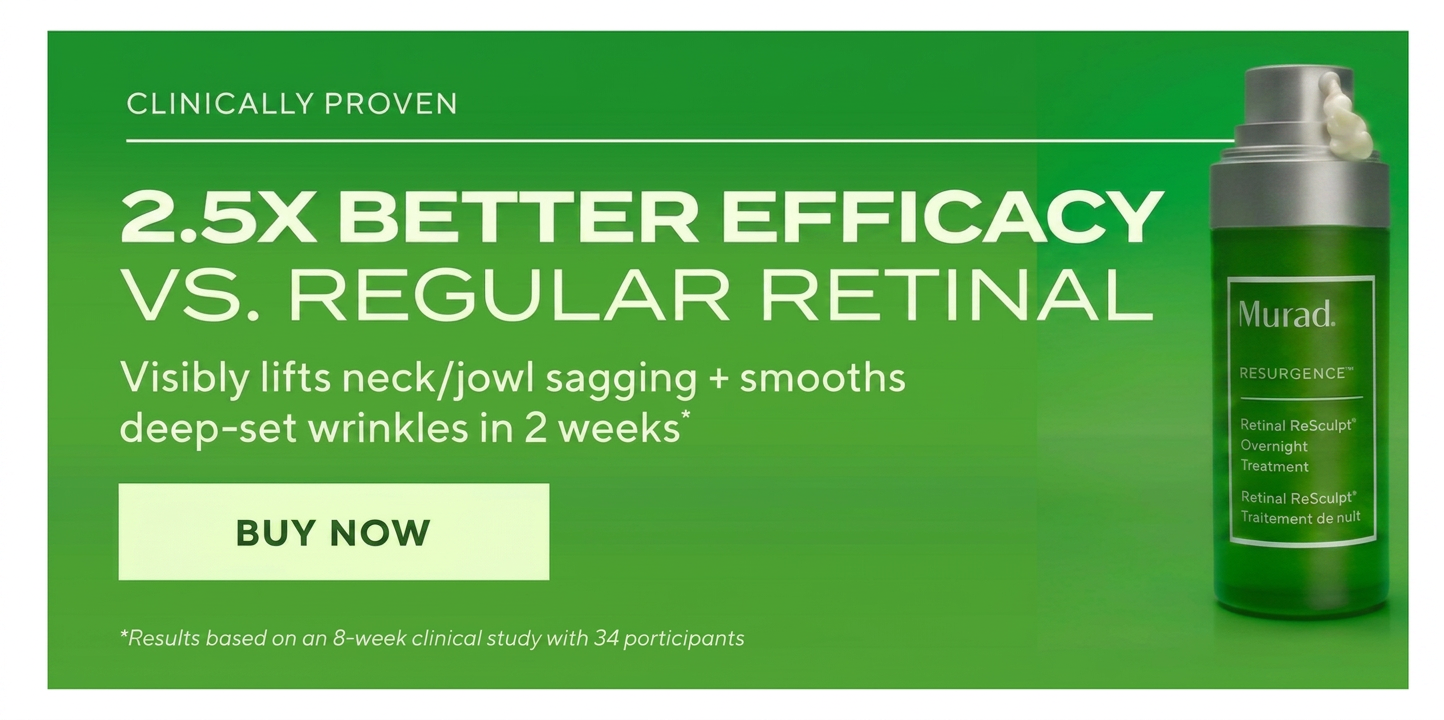 Murad Retinal ReSculpt Overnight Treatment: 2.5x better efficacy, lifts sagging, smooths wrinkles in 2 weeks.