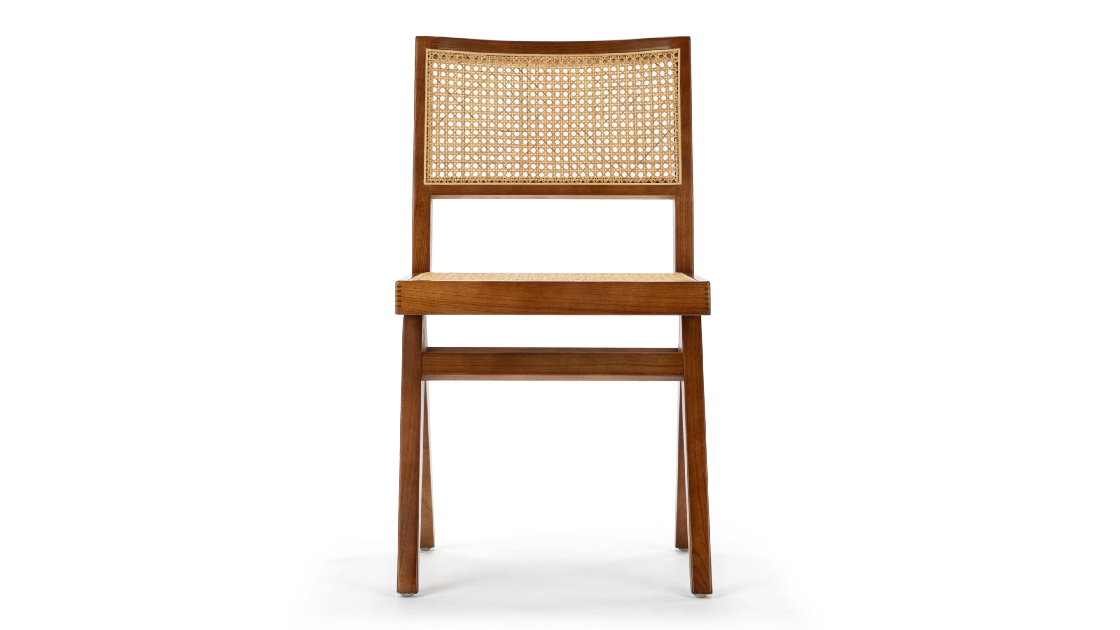 Image of Jeanneret Dining Chair - Pierre Jeanneret Side Chair, Walnut