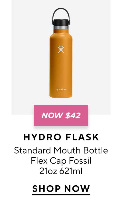 Hydro Flask Standard Mouth Bottle Flex Cap Fossil 21oz 621ml