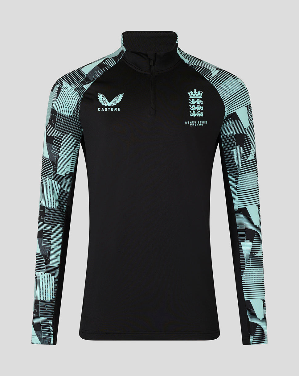 Image of England Cricket Ashes Junior 25/26 Pro Quarter Zip Training Top