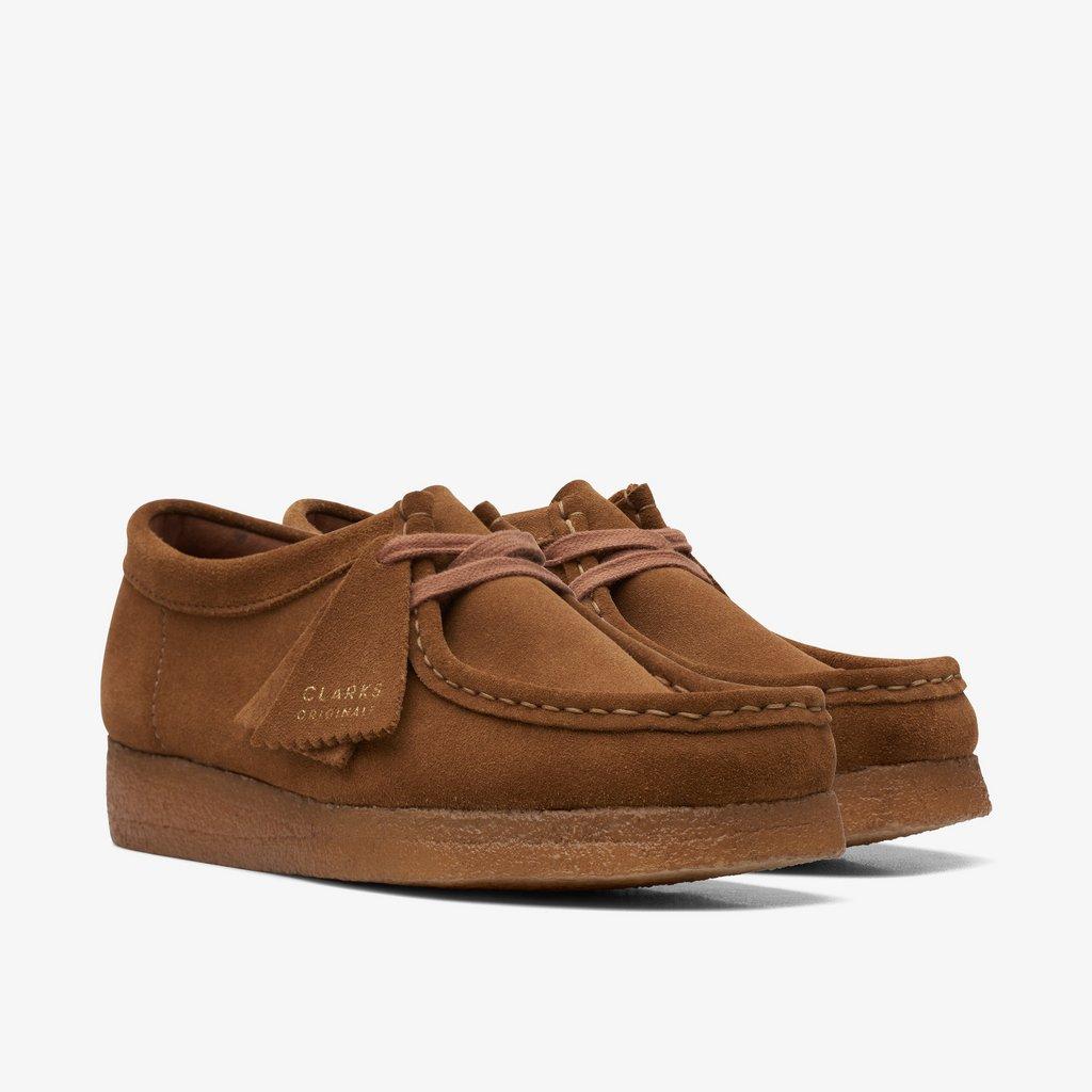 Shop Wallabee Cola Suede