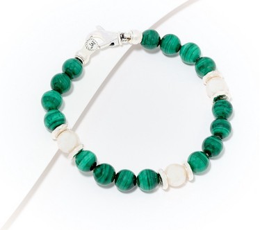 JAI Sterling Silver Cultured Pearl & Gemstone Bead Bracelet