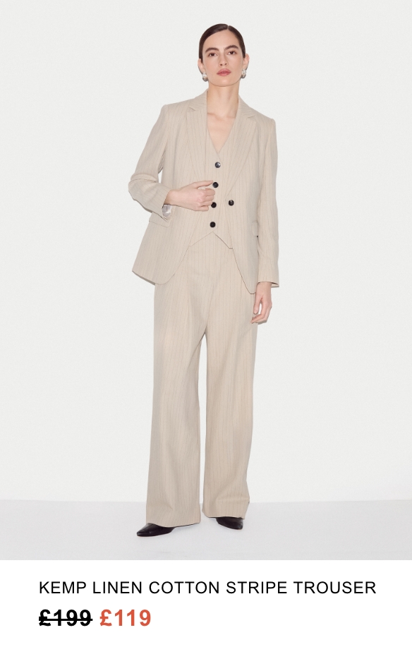 Kemp Linen Cotton Stripe Trouser