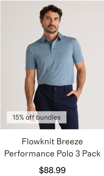 Flowknit Breeze Performance Polo 3 Pack