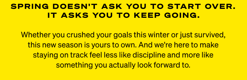 Spring doesn't ask you to start over. It asks you to keep going.