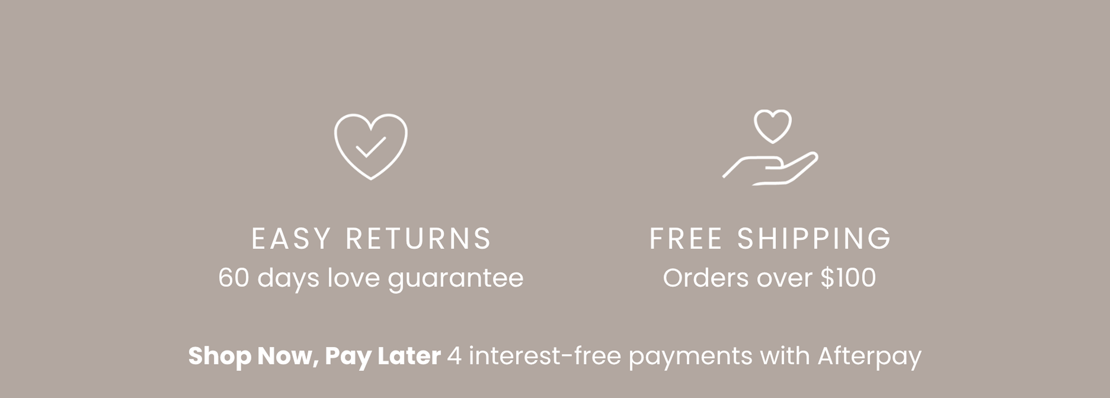 Easy Returns | Free Shipping