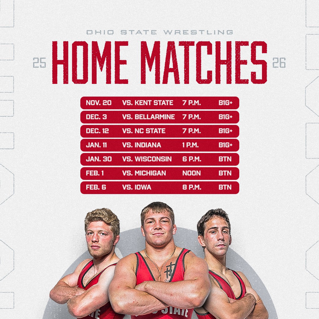 Ohio State Wrestling | Match Time Announcement