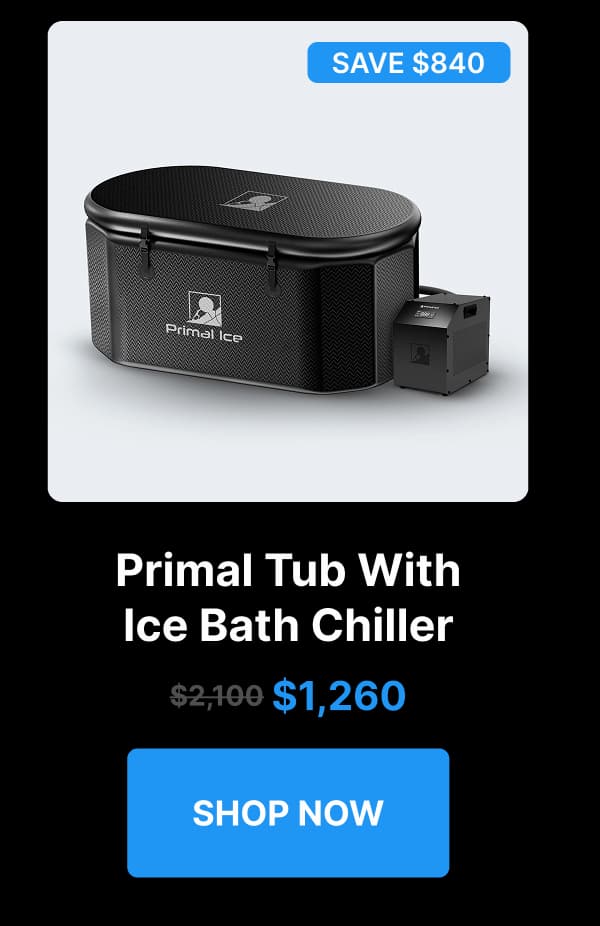 Primal Tub With Ice Bath Chiller