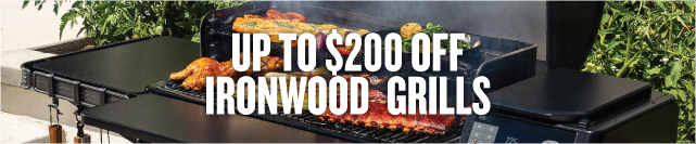 $200 Off Select Ironwood grills