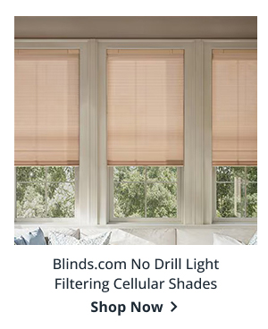 Blinds.com No Drill Light Filtering Cellular Shades | Shop Now >