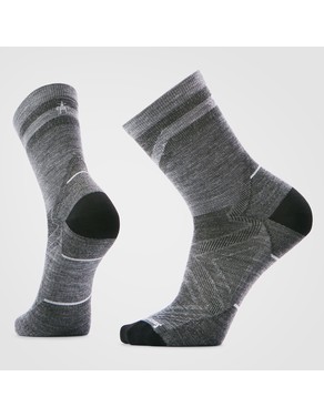 Run Mid Crew Pattern Socks-Light Gray / L