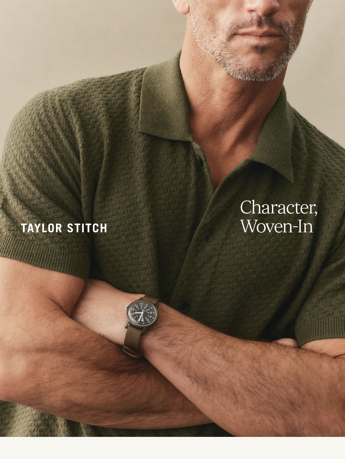 Taylor Stitch. Character, Woven-In