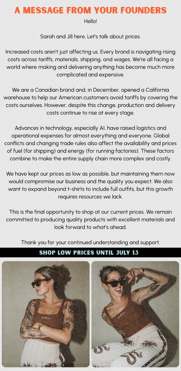 Price Increase