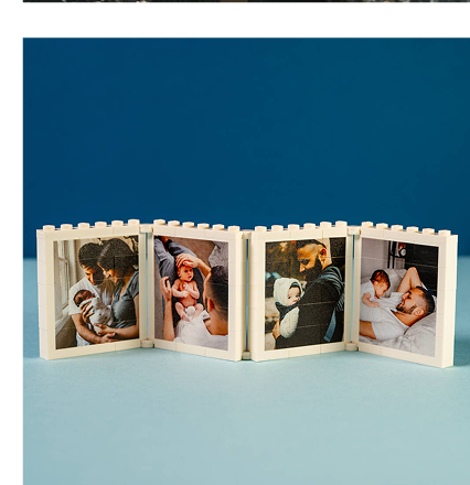 Custom Fold Out Daddy And Me Lego® Brick Mini Photo Album