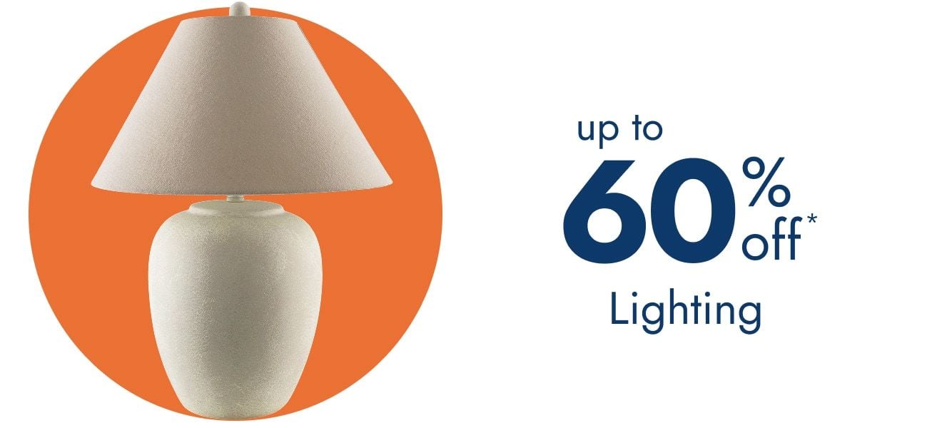 Lighting up to 60% off