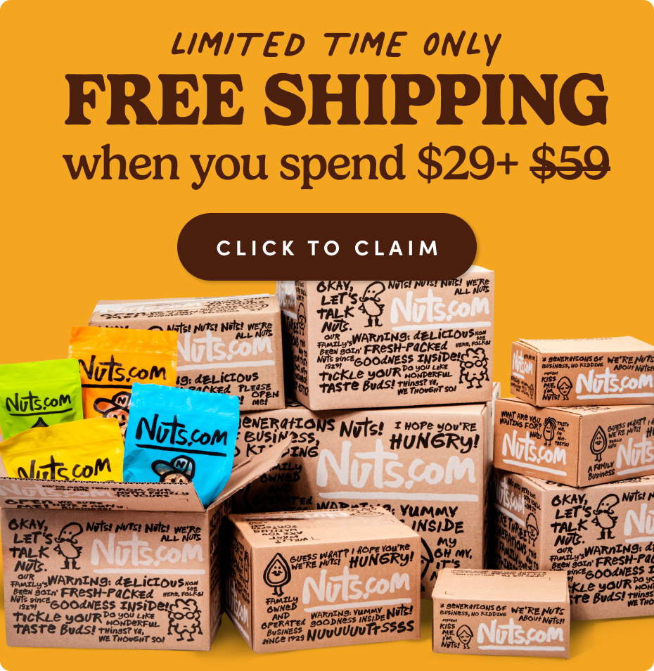 Limited time only free shipping when you spend $29+