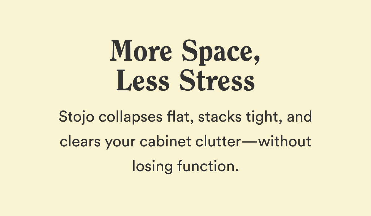 More Space, Less Stress