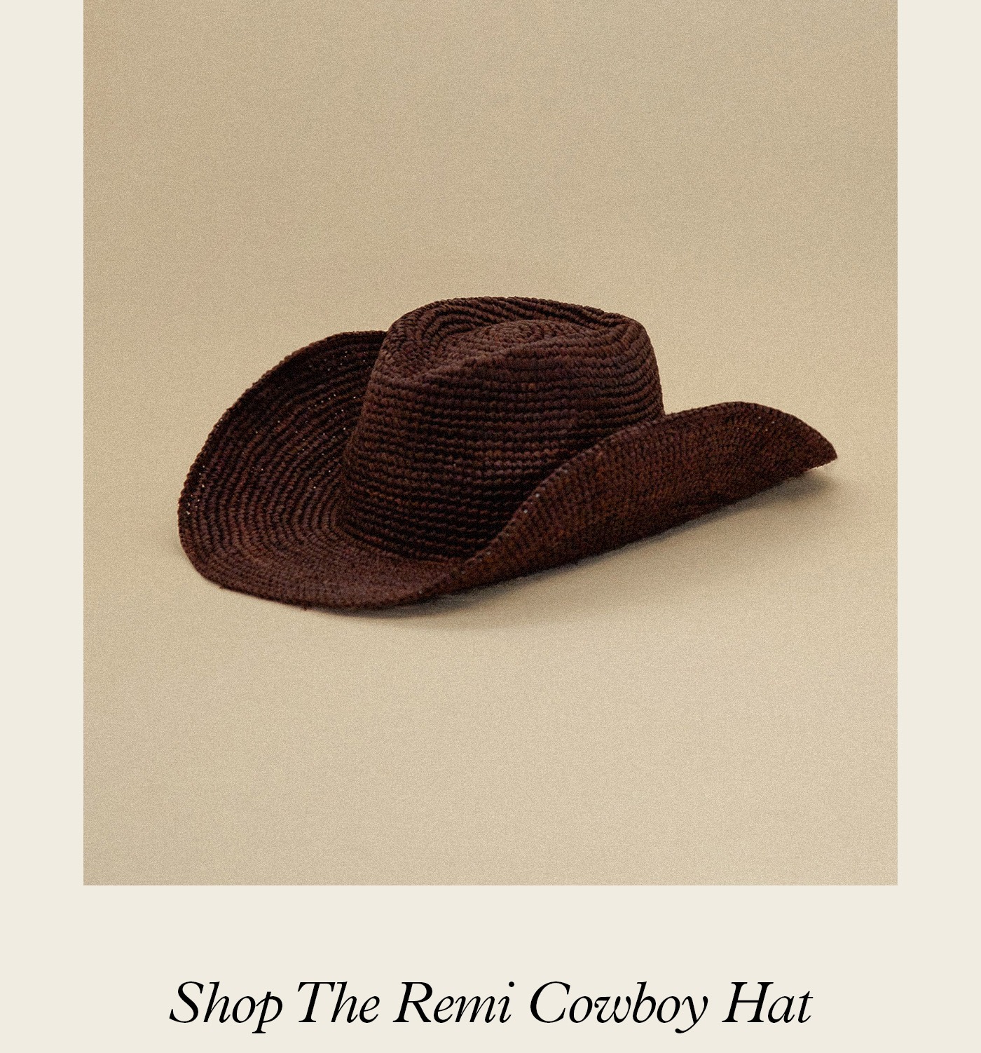 Remi Cowboy Hat Chocolate