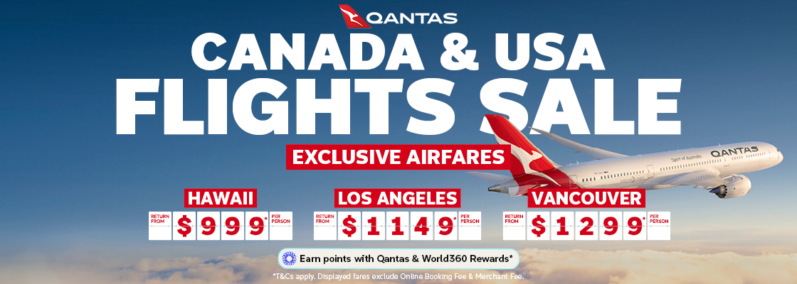 QANTAS CANADA & USA FLIGHTS SALE*