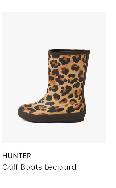 HUNTER CALF BOOTS LEOPARD