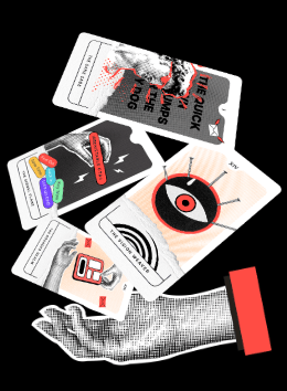 Levitating tarot, illustrating design trends