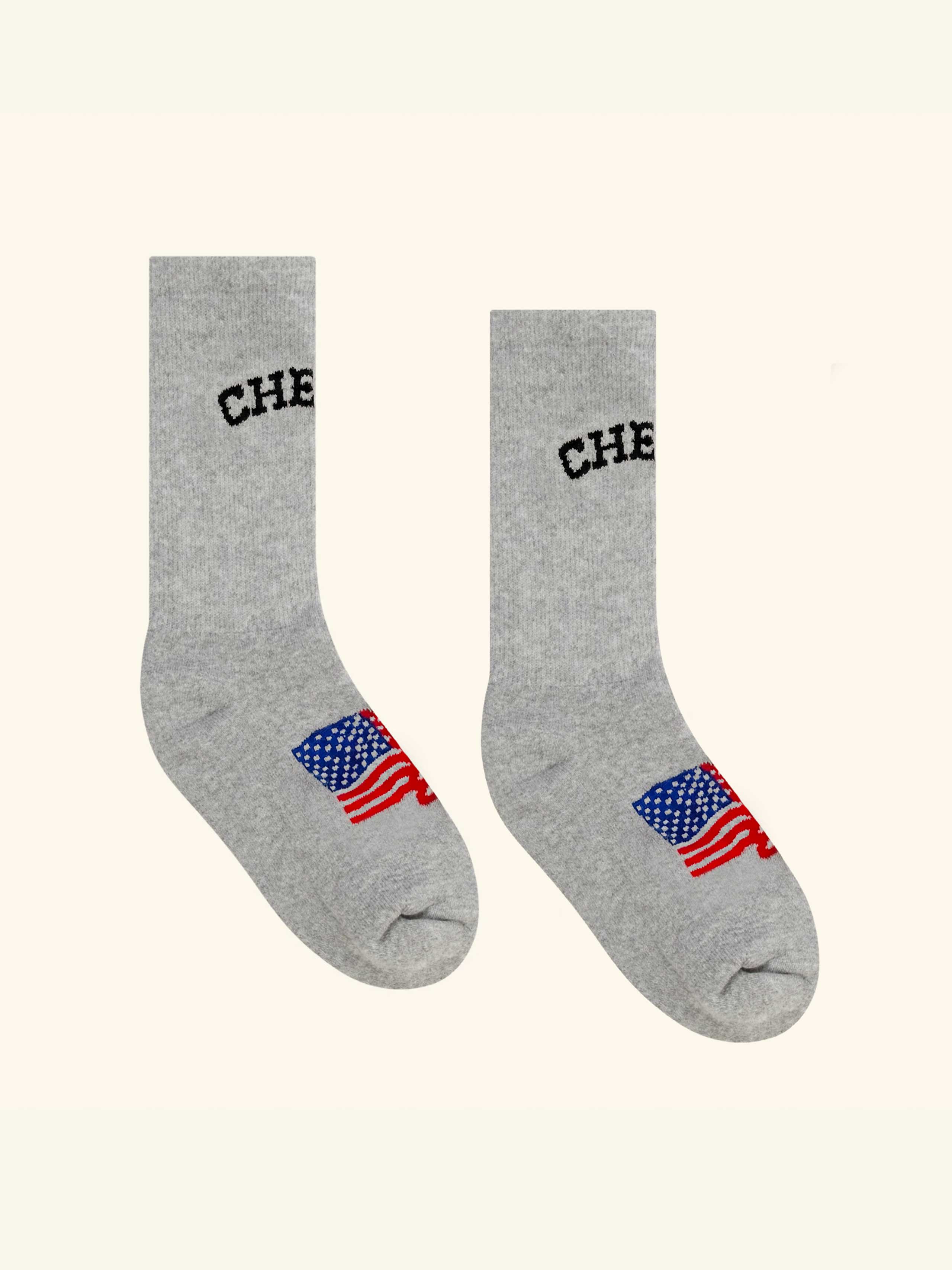 Image of Cherry American Socks (Heather Gray)
