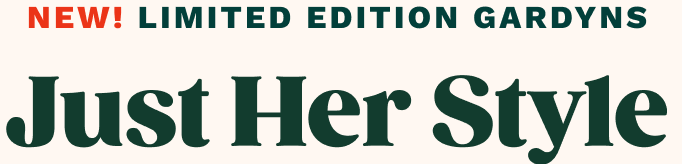 NEW! Limited Edition Gardyns | Just Her Style