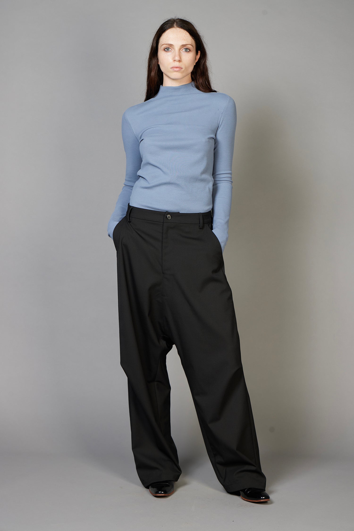 DROPOUT TROUSER IN SUITBLACK, AW26