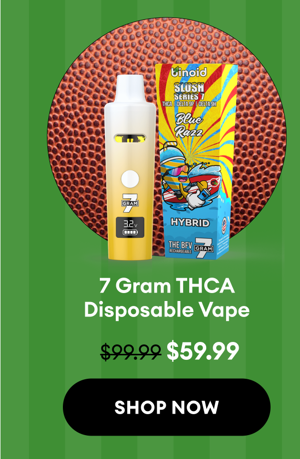 7 Gram THCA Disposable Vape – Slush Series | Price (Original → Sale): $99.99 → $59.99