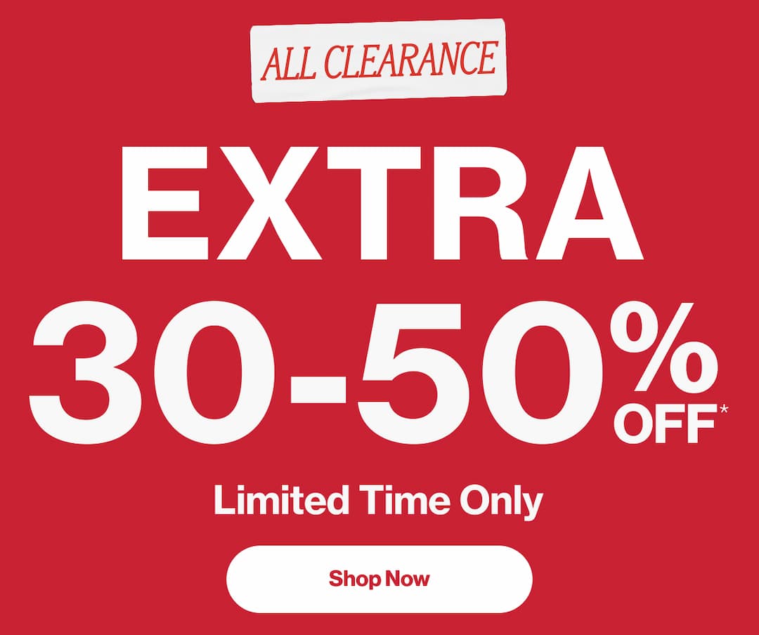 Extra 30-50% Off Clearance Sale