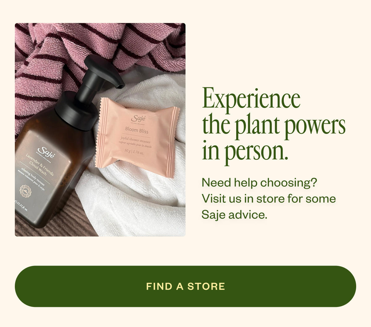 Experience the plant powers in person.