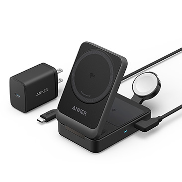 MagGo Qi2 Wireless Charging Station (Foldable 3-in-1)